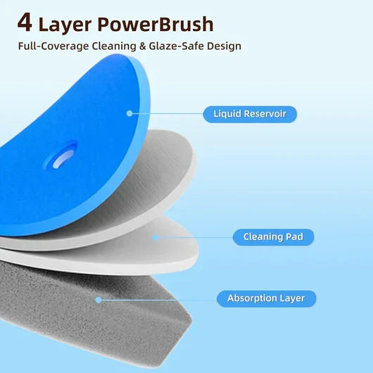 Disposable Toilet Brush Set – with Built-In Cleaner & 24 Refills