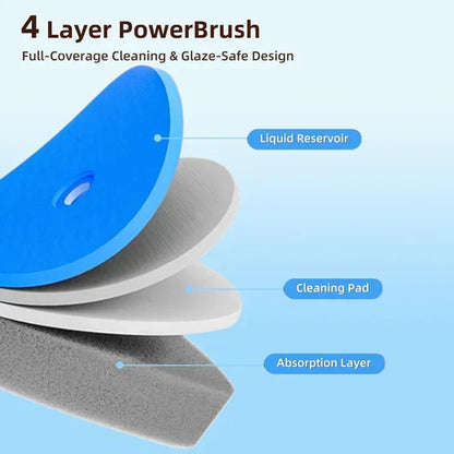 Disposable Toilet Brush Set – with Built-In Cleaner & 24 Refills